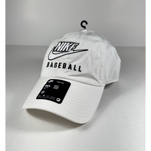 NIKE Club Unstructured Baseball Futura Swoosh Cap Hat Men's M/L *NEW* C11350 - Picture 1 of 6